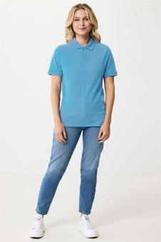 IQONIQ Yosemite recycled cotton pique polo, tranquil blue Tranquil blue | XXS