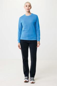 IQONIQ Zion Rundhals-Sweater aus recycelter Baumwolle, Ruhiges Blau Ruhiges Blau | XXS