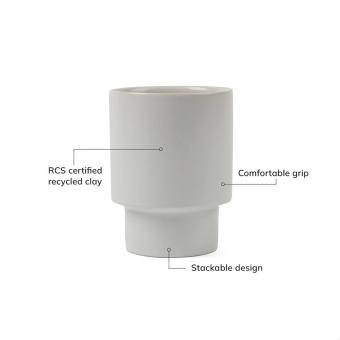 VINGA Nagano RCS Becher Grauweiß