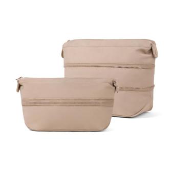 VINGA Baltimore Neo RCS – erweiterbarer Kulturbeutel Beige