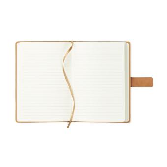 VINGA Bosler Notizbuch aus RCS recyceltem Canvas Beige