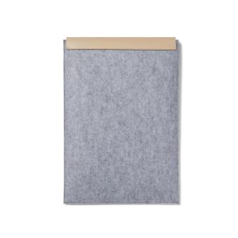 VINGA Albon GRS recycled felt 17" laptop sleeve Convoy grey