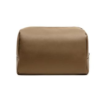 VINGA Bermond RCS recycled PU toiletry bag Brown