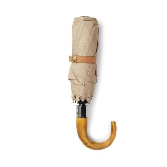 VINGA Bosler AWARE™ recycled pet 21" foldable umbrella Fawn