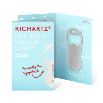 RICHARTZ® EINKAUFSWAGENLÖSER duo Silver