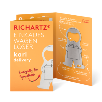 RICHARTZ® EINKAUFSWAGENLÖSER karl delivery Silber