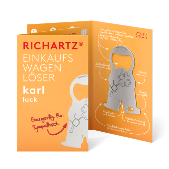 RICHARTZ® EINKAUFSWAGENLÖSER karl luck Silver