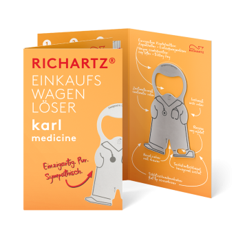 RICHARTZ® EINKAUFSWAGENLÖSER karl medicine Silver