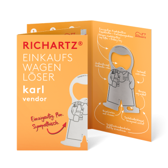 RICHARTZ® EINKAUFSWAGENLÖSER karl vendor Silver