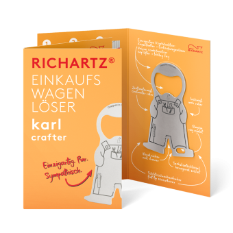 RICHARTZ® EINKAUFSWAGENLÖSER karl crafter Silver
