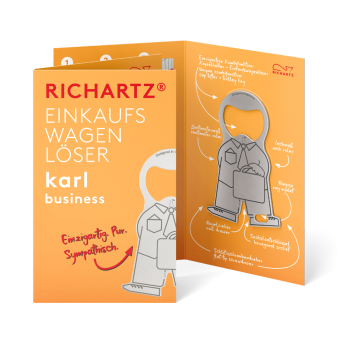 RICHARTZ® EINKAUFSWAGENLÖSER karl business Silver