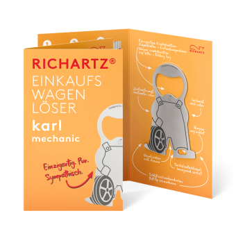 RICHARTZ® EINKAUFSWAGENLÖSER karl mechanic Silber