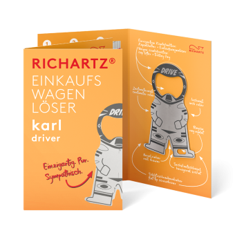 RICHARTZ® EINKAUFSWAGENLÖSER karl driver Silver