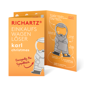 RICHARTZ® EINKAUFSWAGENLÖSER karl christmas Silver