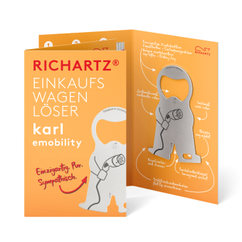 RICHARTZ® EINKAUFSWAGENLÖSER karl emobility Silver