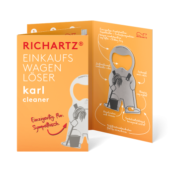 RICHARTZ® EINKAUFSWAGENLÖSER karl cleaner Silver
