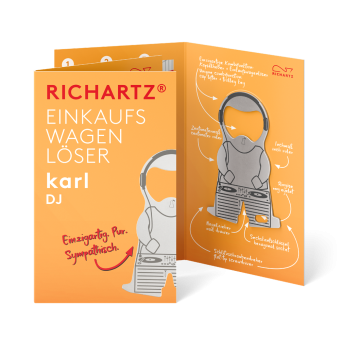 RICHARTZ® EINKAUFSWAGENLÖSER karl dj Silver