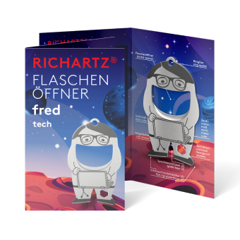 RICHARTZ® FLASCHENÖFFNER fred tech Silver