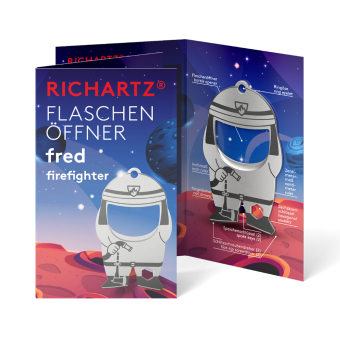 RICHARTZ® FLASCHENÖFFNER fred firefighter Silver