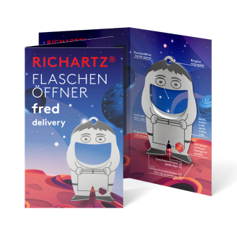 RICHARTZ® FLASCHENÖFFNER fred delivery Silver