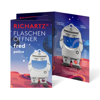 RICHARTZ® FLASCHENÖFFNER fred police Silver