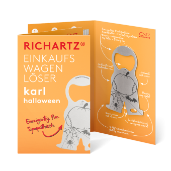 RICHARTZ® EINKAUFSWAGENLÖSER karl halloween Silver