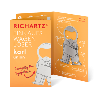 RICHARTZ® EINKAUFSWAGENLÖSER karl union Silver