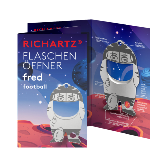 RICHARTZ® FLASCHENÖFFNER fred football Silver