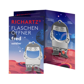 RICHARTZ® FLASCHENÖFFNER fred soldier Silver