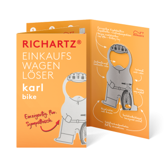 RICHARTZ® EINKAUFSWAGENLÖSER karl bike Silver