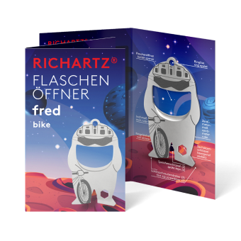 RICHARTZ® FLASCHENÖFFNER fred bike Silver