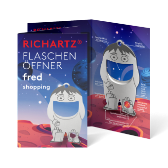 RICHARTZ® FLASCHENÖFFNER fred shopping Silver
