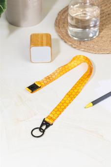 Subyard Hook Safe Individuelles Sublimationslanyard Schwarz