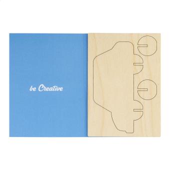 SendCraft custom puzzle postcard, car White/clip neck clear