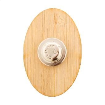 BooBadge bamboo badge Nature blue