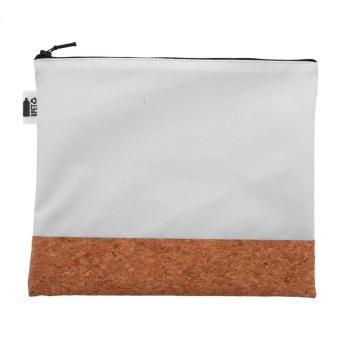 CreaBeauty Cork L RPET Individuelle Kosmetiktasche, natur Natur,schwarz