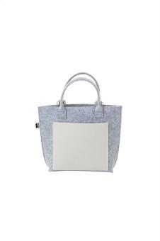 CreaFelt Cross custom RPET crossbody bag White/grey
