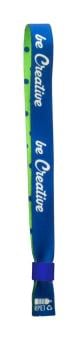 SuboWrist RPET Individuelles Festival-Armband Blau/weiß