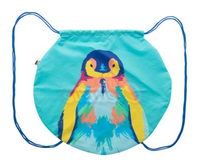 CreaDraw Circle custom drawstring bag Blue/white