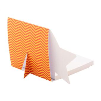 CreaStick Xmas Individueller Haftnotizblock, Stern, weiß Weiß, Cliphals klar