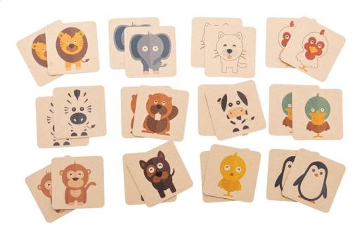 Minimor Eco custom memory game, animals Nature