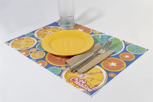 DinePrint custom paper placemat White