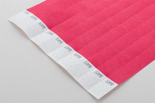 Wristvek tyvek wristbands (10 pcs) Pink