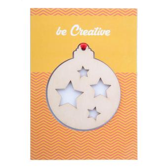 TreeCard Christmas card, ball Nature blue
