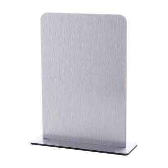 Alobor Aufsteller, Rechteck Silber glänzend
