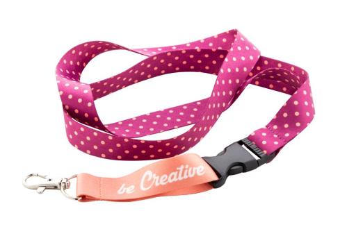 Subyard C RPET custom sublimation lanyard White