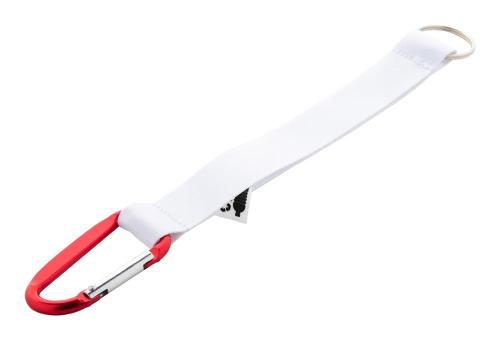 Subiner RPET custom keyring Red/white