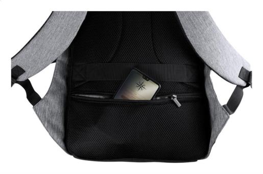Elisha anti-theft backpack Ash grey