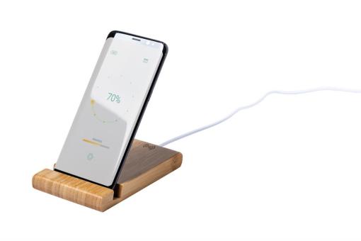 Restix Wireless-Charger/Handyhalter Natur