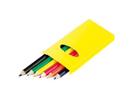 Lionni 6-tlg. Buntstifte-Set Gelb